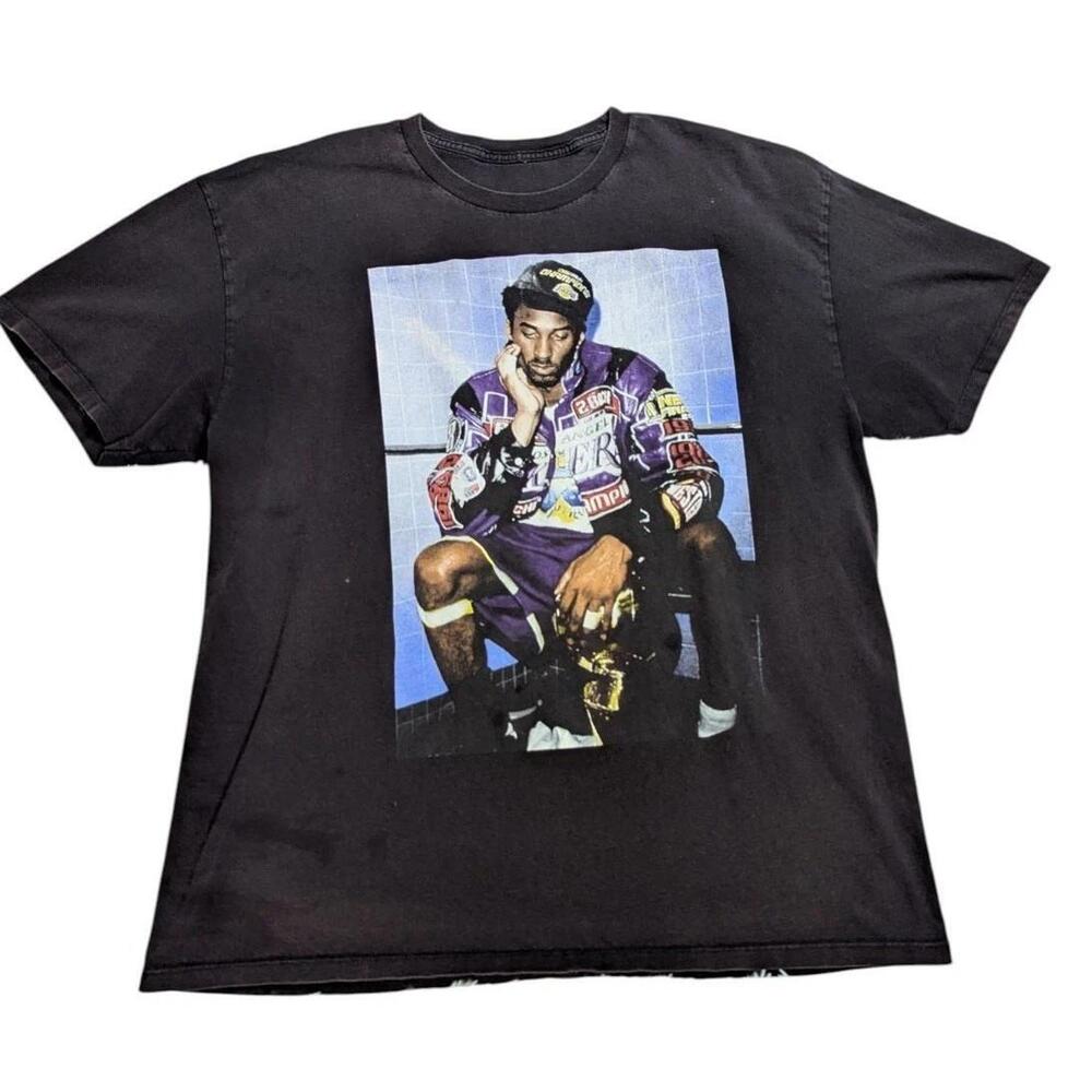 Kobe Bryant Championship T-Shirt Short Sleeve Black Xl